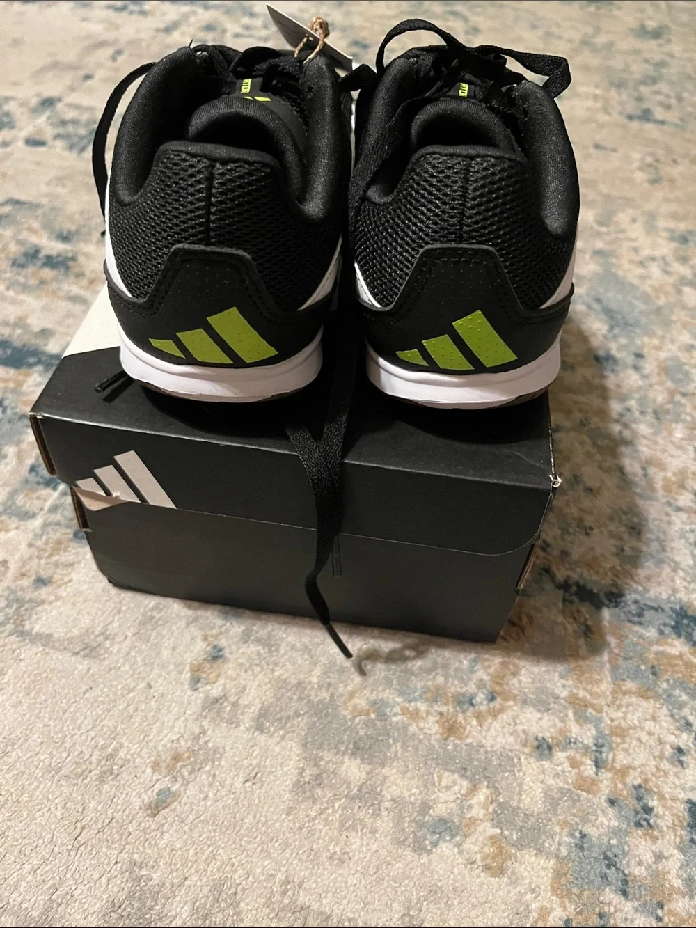 adidas Kids Black and White Predator Club Soccer Sneakers